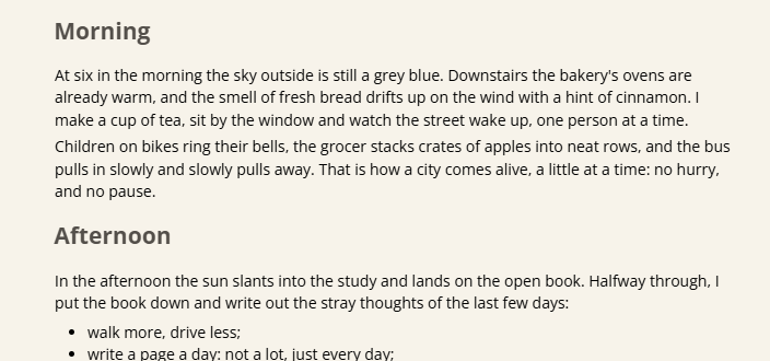 Typeleaf screenshot: Compact